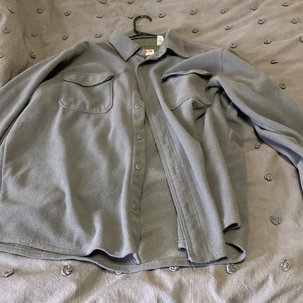 wrangler fleece shacket